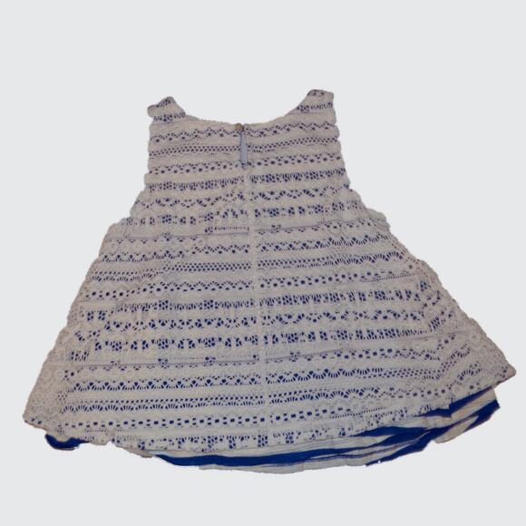 Anthropologie XS women's lace tank blue and white striped by postmark - Picture 6 of 6